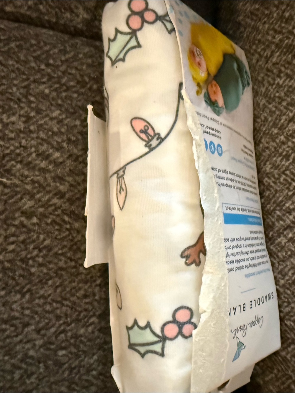 Baby holiday swaddle